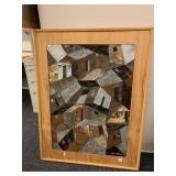 MULTI-MEDIA COLLAGE METAL, WOOD 42" X 32"