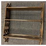 WALL MOUNTED 3 TIER SHELF 36" H X 28"W