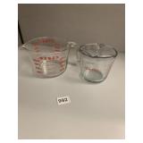 PYREX & ANCHOR HOCKING MEASURING CUPS
