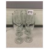 6 MATCHING CHAMPAGNE FLUTES