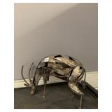 METAL GRAZING DEER LAWN DECORATION