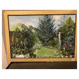 ORIGINAL CLAIRE UNTITLED GARDEN STATUE SCENE