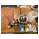 BLUE & WHITE PLANTER, FLOWER SEEDS, BIRTHDAY