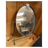 MIRROR 14 X 11 ON METAL STAND, DOUBLE SIDED