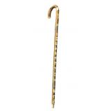 WALKING CANE WITH METAL TIPPED BOTTOM VERY ORNATE