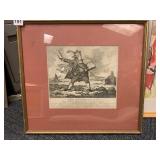 FRAMED PRINT THE JOURNALIST 17 H X 18 W