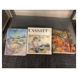 3 ART COFFEE TABLE BOOKS, CASSATT, CEZANNE AND