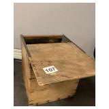 SHOESHINE BOX W/ POLISH AND BRUSHES