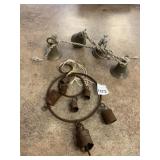 ETCHED BRASS BELLS AND RUSTIC BELLS