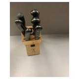 JA HENCKELS KNIFE SET WITH BLOCK