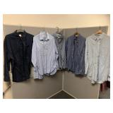 5 MENï¿½S DRESS SHIRTS INCLUDING BROOKS BROTHERS,