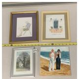 FRAMED WATERCOLOR LE BOUQUET ANTIBES, WATERCOLOR