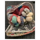 NEW SKEINS OF YARN, MOSTLY MOHAIR