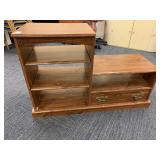 ENTERTAINMENT STAND/BOOK CABINET 44.5" W