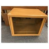 GLASS FRONT ROLLING STAND IDEAL FOR ELECTRONICS