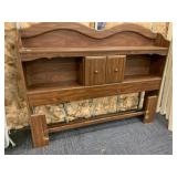 BOOKCASE HEADBOARD FULL\QUEEN
