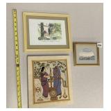 SMALL ART WALL ACCENTS INCLUDING NUMBERED AND