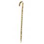 WALKING CANE WITH METAL TIPPED BOTTOM VERY ORNATE