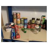 CANNED FOODS IN DATE, WAX PAPER, PLASTIC WRAP,