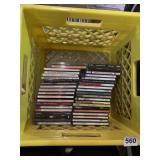 CRATE OF CDS INCLUDING RAY CHARLES, KENNY BLAKE