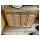 ROLLING KITCHEN ISLAND W/ DOORS 35: H X 42" W X