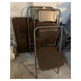 CARD TABLE WITH 3 CHAIRS