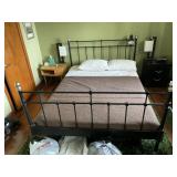 QUEEN SIZE IRON HEADBOARD, FOOT BOARD AND SIDE