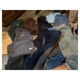 CARHART SHORTS SZ 12 AND CARHART SLIM JEANS, AND