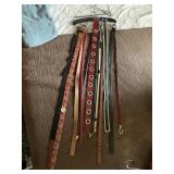 BELTS INCL. LEATHER VARIOUS SZ. M TO XL
