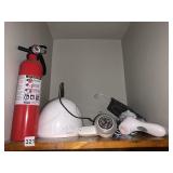 FIRE EXTINGUISHER, UV NAIL DRYING LIGHT