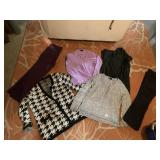 CASHMERE SZ L SWEATER, INC XL HOUNDSTOOTH