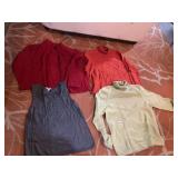 CASHMERE TURTLENECKS SZ L, SWEATER TANK, OPEN