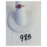 10K GOLD RING SIZE 6.25 POSSIBLY PURPLE STAR