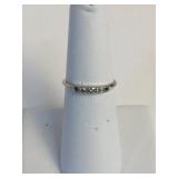 14K WHITE GOLD BAND SIZE 6.25 - 1.23G