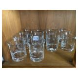 SET OF 10 ROCKS GLASSES