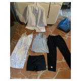 WHITE DR JACKET, PATAGONIA PANTS WITH WEAR, SZ L