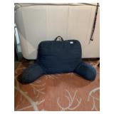 DENIM HUSBAND PILLOW, TEAR IN BACK NEED REPAIR