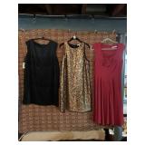 3 DRESSES, NEW WITH TAGS SZ 14, MUXXN SZ L AND