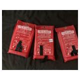 3 NEW FIRE BLANKETS