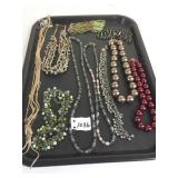 BEADED NECKLACES RICHELIEU LARGE TAUPE BEAD