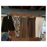 CHICOS SZ 3 BLACK JACKET, WOMENï¿½S PANTS SZ 10,