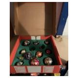 VINTAGE GLASS BALL ORNAMENTS AND SIGNED