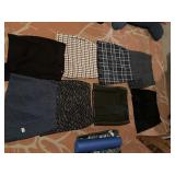 8 KNIT KNEE LENGTH SKIRTS, SZ 2 CHICOS JACKET, XL