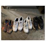 4 PAIR OF WORN WOMENï¿½S ATHLETIC SHOES, PUMA FAT