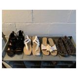 WOMENï¿½S SANDALS, SZ 7/8, VAN ELI, JAMBU, MATERIAL