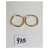 750 GOLD 4.61G HOOP EARRINGS