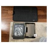 KINDLE W/ CASE AND GRID IT ORGANIZER OVER 200