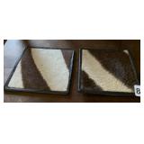 CALF HIDE 5" X 5" COASTER