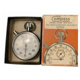 COMPASS SWISS STOP WATCH IN ORGINAL BOX