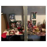 CHRISTMAS DECORATIONS INCLUDING LONG FELTED